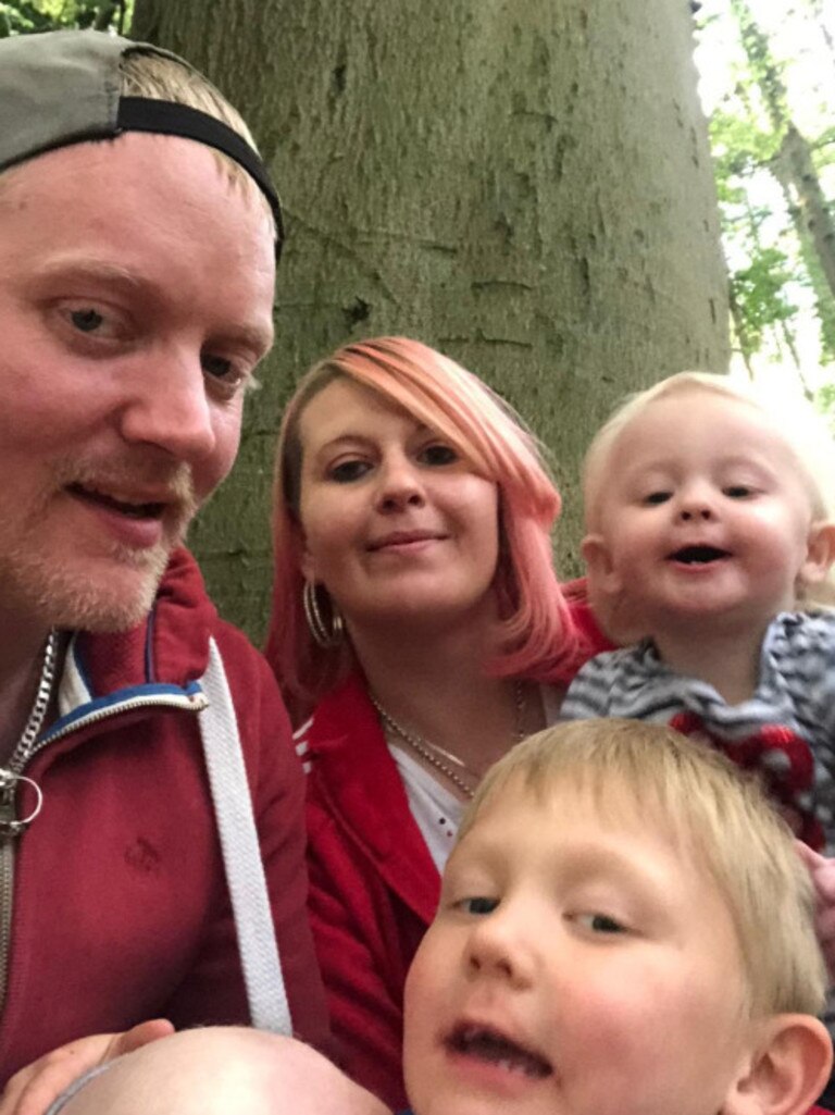 The couple have five children between them. Picture: Michelle Haslam
