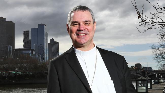 Archbishop Peter Comensoli will conduct his first Red Mass later this month. Picture: Aaron Francis