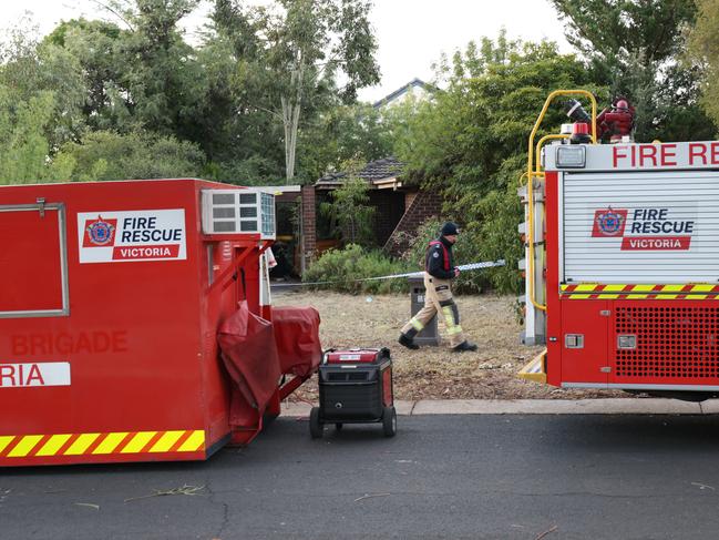 The fire is being treated as not suspicious. Picture: David Crosling