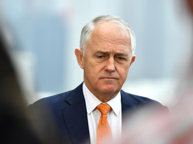 Australia's Prime Minister Malcolm Turnbull speaks to journalists at a press conference in Hong Kong, Sunday, November 12, 2017. (AAP Image/Mick Tsikas) NO ARCHIVING