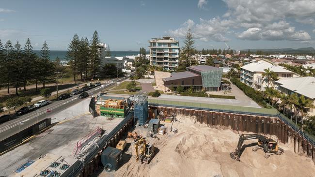 The construction site.