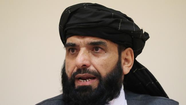 Suhail Shaheen of the Taliban’s political office is among the panel members. Photo: Sergei Savostyanov\\TASS via Getty Images