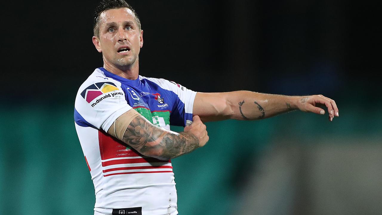 Mitchell Pearce has undergone surgery on a thumb injury.