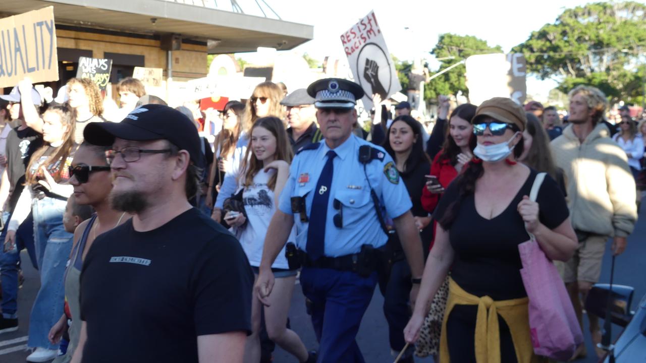 Black Lives Matter Protest in Byron Bay.