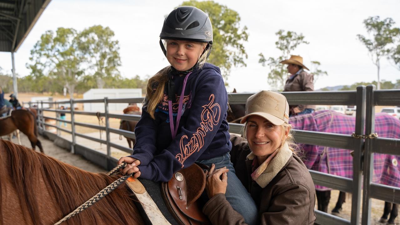 Leisa and Zarli Prowd at the Sunday horse events of the Kilkivan Great Horse Ride. Sunday, July 2, 2023. Picture: Christine Schindler