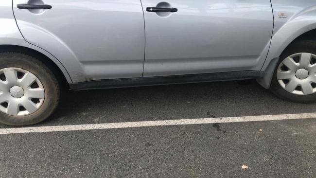 Nicole shared a photo of how she was parked at the time - within the lines. Image: Nicole Harvey/Facebook