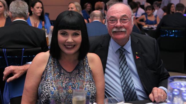 Yolonde and Warren Entsch at the annual Aussie Locums Blue Tie Gala Ball – a fundraiser for Moyamoya Australia. Picture: Sandhya Ram