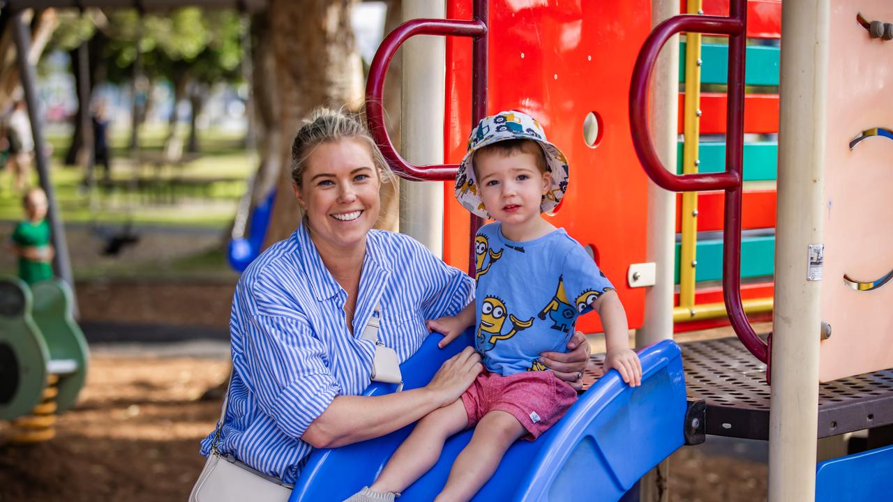 Penny Wilson with her 2-year old son Fletcher from Hollywell. Picture: Nigel Hallett