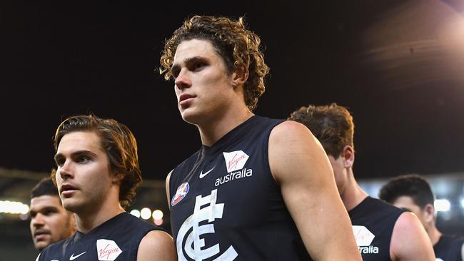 Do the Blues need to do something different with star forward Charlie Curnow? Picture: Getty Images