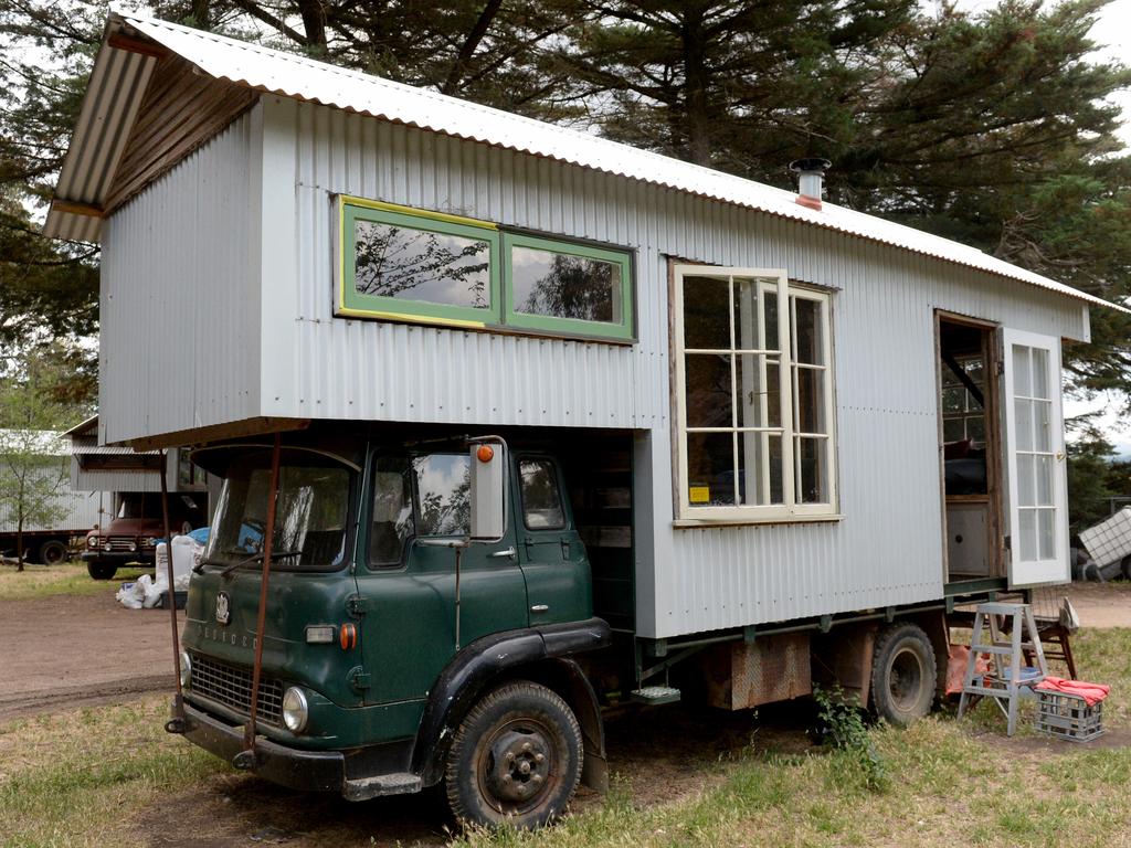 The tiny house movement is growing in Australia, and most recently in Victoria. Rob Scott from Clarkefield makes studio trucks, which are basically tiny houses. Picture: Kylie Else