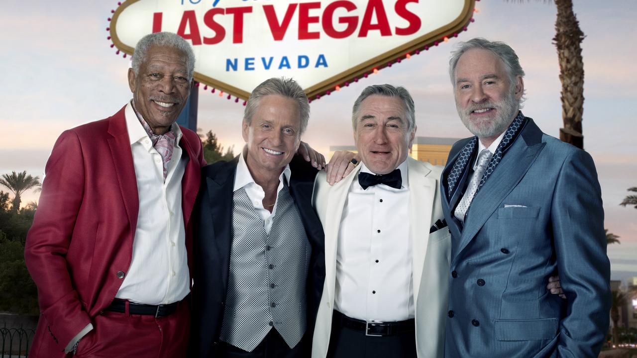 De Niro (second from right) in the critically panned movie Last Vegas.