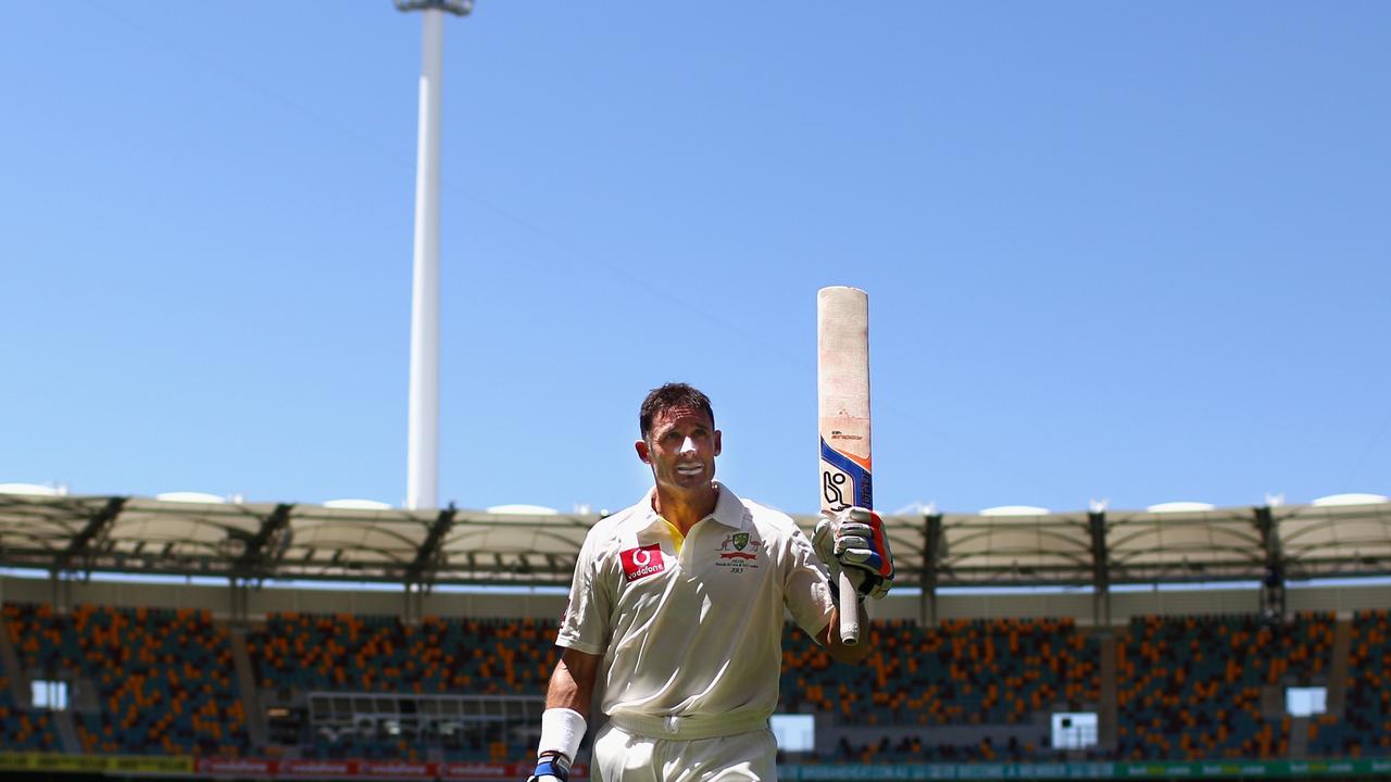 From the age of six, playing Test cricket for Australia was all Mike Hussey ever dreamt of. Now he has been chosen to join one of Cricket’s most elite groups. Picture: Getty Images