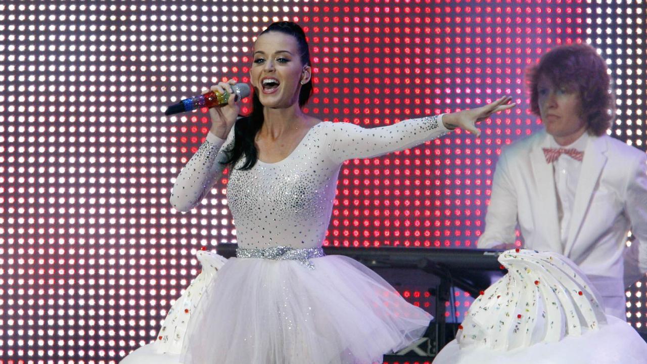 Katy Perry performs during the MTV World Stage Live in Malaysia in Petaling Jaya near Kuala Lumpur in 2010. The pop star has more than 206 million followers on Instagram. Picture: AFP PHOTO / POOL