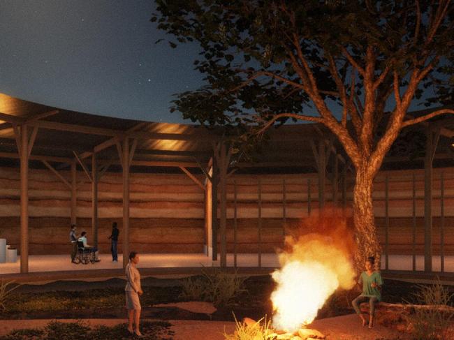 An artists impression of the Wiradjuri Tourism Centre in Dubbo. Picture: Peter Stutchbury Architecture