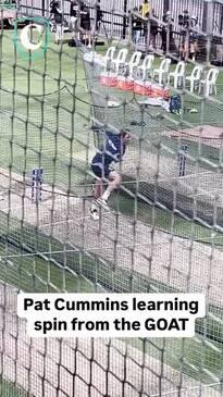 Cummins the spin bowler? Australia's captain learns from the best.  