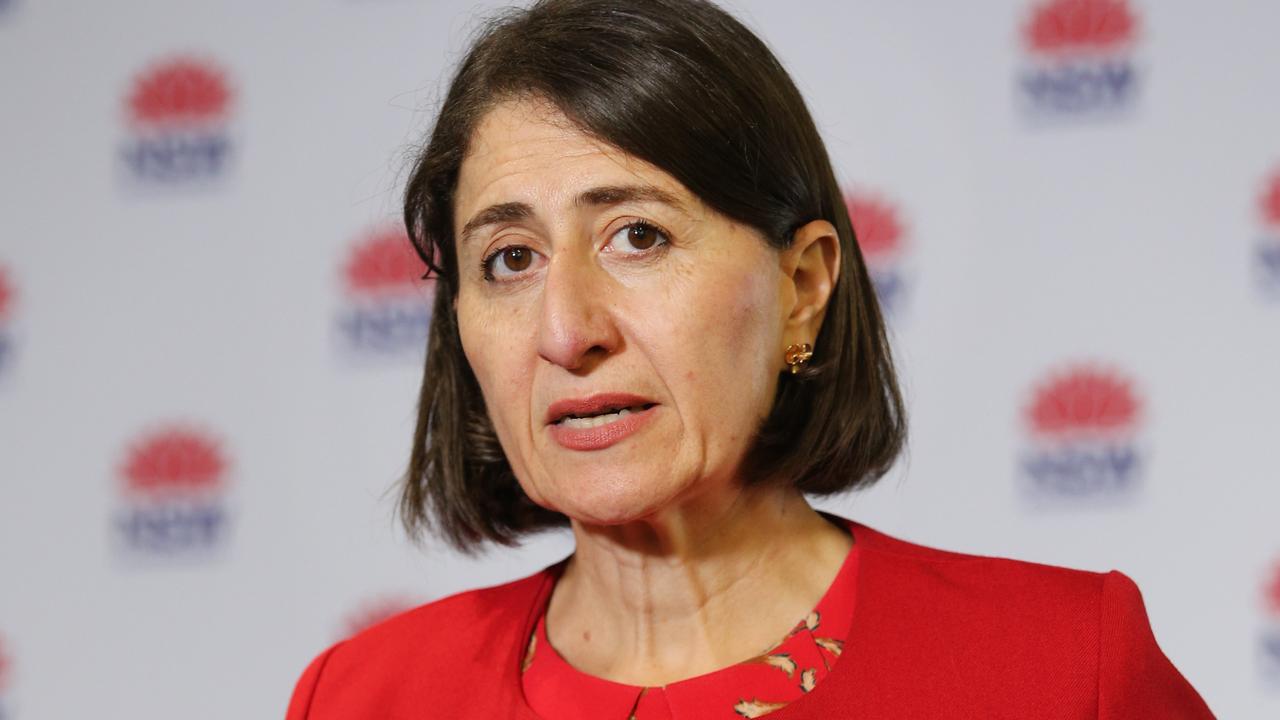 NSW Premier Gladys Berejiklian says she was surprised by Queensland’s decision to reopen the borders to Greater Sydney. Picture: Richard Dobson