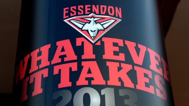 Essendon’s slogan for the 2013 season.