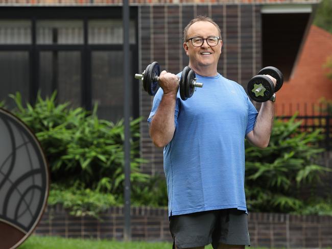 Exercise and healthy food choices will be vital for the TV and radio commentator. Picture: Richard Dobson