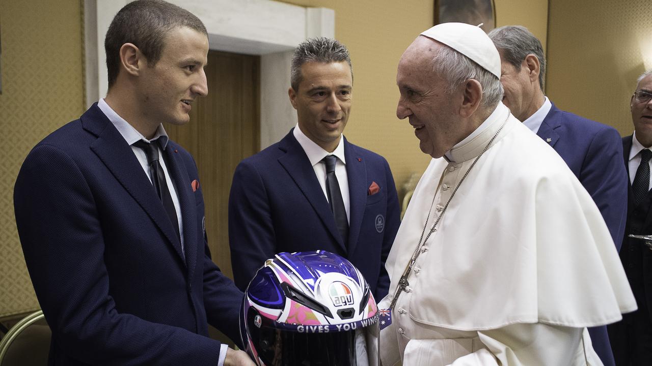 Jack Miller meets Pope Francis at the Vatican in a private reception ahead of this weekend’s San Marino GP.