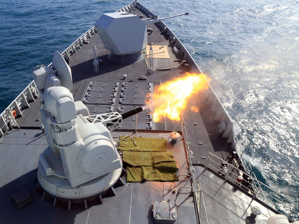 A Chinese PLA Navy fleet conducts a live-fire drill. Picture: china.org