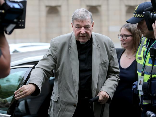 26/02/2019 Cardinal George Pell arrives at Victorian County Court.Picture : David Geraghty / The Australian.