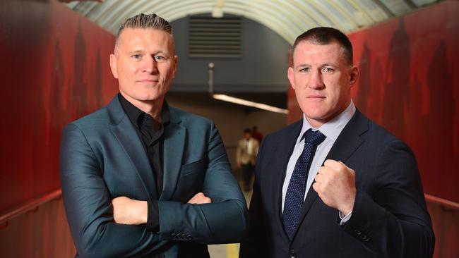 Danny Green and Paul Gallen. Picture: Nicki Connolly