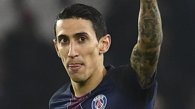 Paris Saint-Germain's Argentinian forward Angel Di Maria.