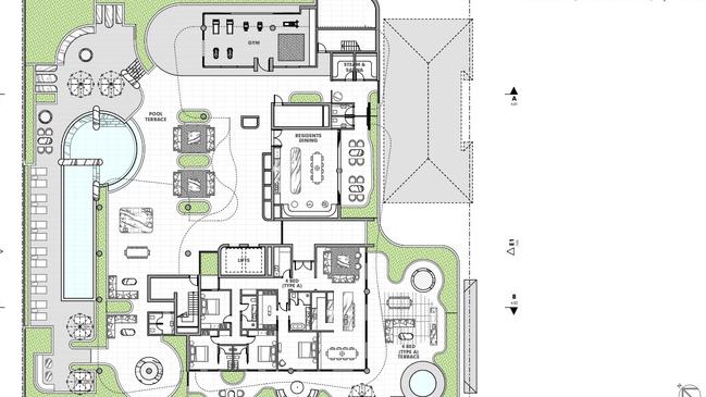Plans showing level three of the approved plans for an Abbott St tower complex. Picture: Supplied