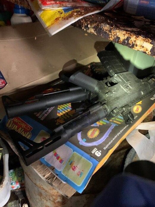 Almost 10 per cent of all guns seized during the sting were gel blasters. Picture: Tasmania Police