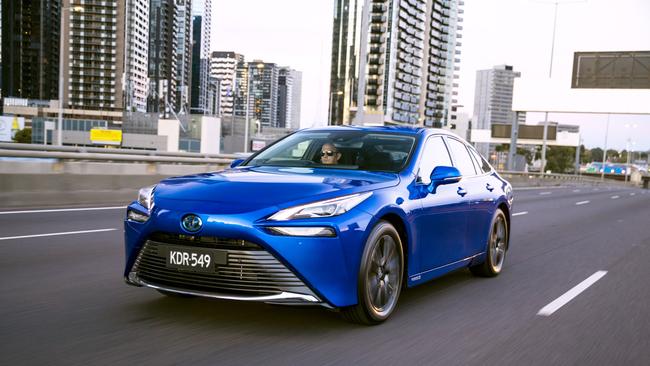 Toyota offers the Mirai to Australian fleets.