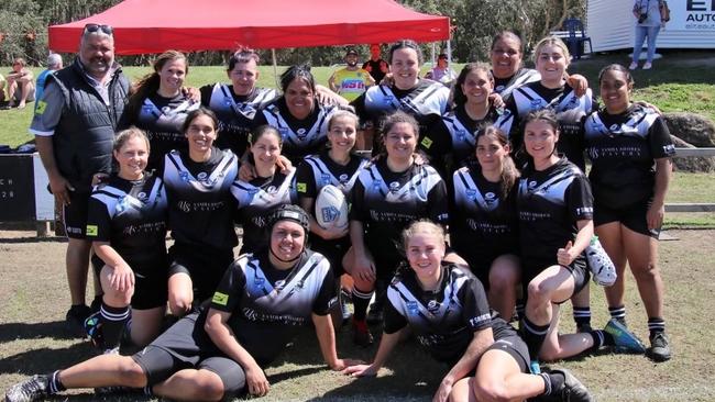 The Lower Clarence Magpies took part in the inaugural NRRRL women's tackle rugby league competition in 2022. Photo: supplied