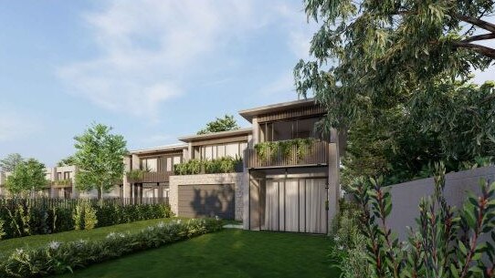 An artist's impression of a proposed 53-home subdivision on Macpherson St, Warriewood. Picture: PDB Architects