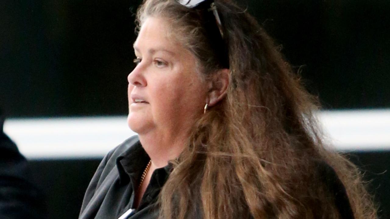 Detective Sergeant Virginia Grey leaving court during an earlier hearing Picture: Steve Pohlner