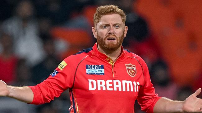 Jonny Bairstow was caught out of his crease again in this year’s IPL. (Photo by Arun SANKAR / AFP)