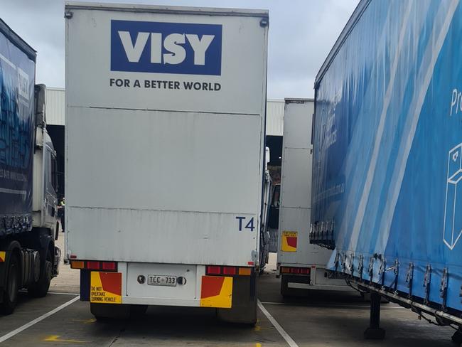 The view from behind the truck. Picture: Andrew Hough