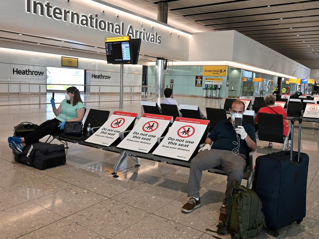 Airports are set to look very different post-pandemic. Picture: Justin Tallis/AFP.