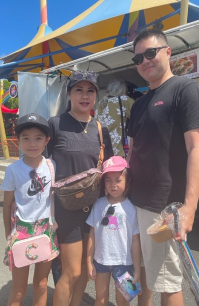 Peter and Mai with Celine and Avery at the Chilli Festival 2023.