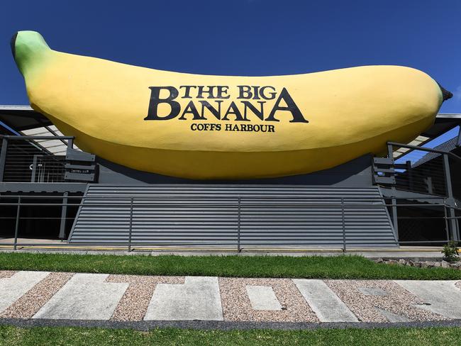 Tourist will have to turn off to see Coff Harbour’s famous Big Banana. Picture: AAP