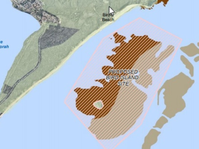 Map of Bird Island showing the proposed 674 hectare sanctuary zone