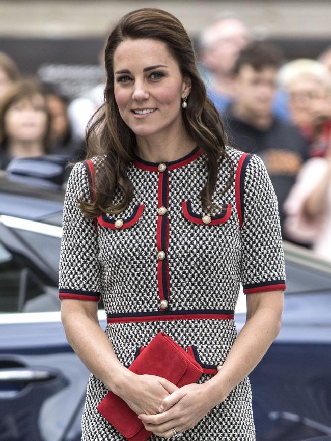 Just last week Kate was wearing her hair longer. Picture: Richard Pohle/AFP