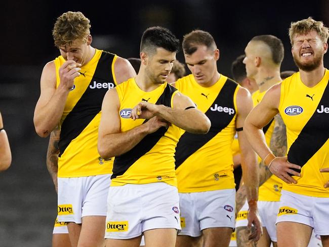 Richmond are one of the six teams relocating to Queensland. (AAP Image/Scott Barbour)