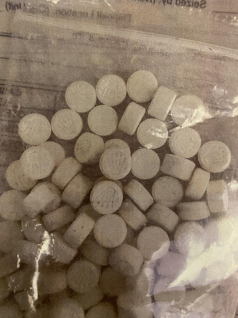 MDMA pills seized from the home of Jeremy Pope Picture: District Court