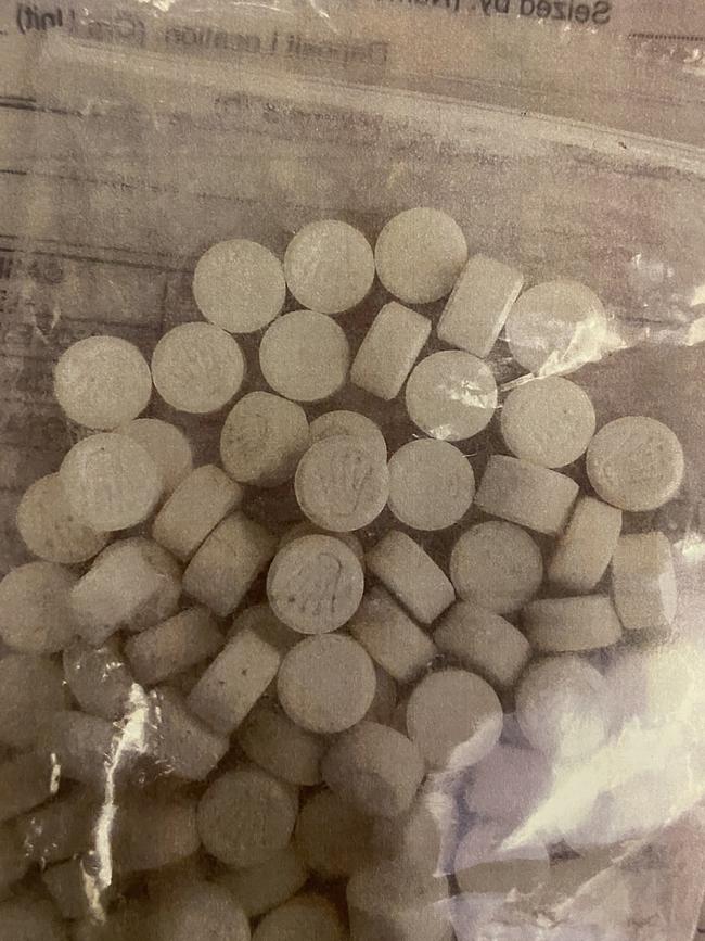 MDMA pills seized from the home of Jeremy Pope Picture: District Court