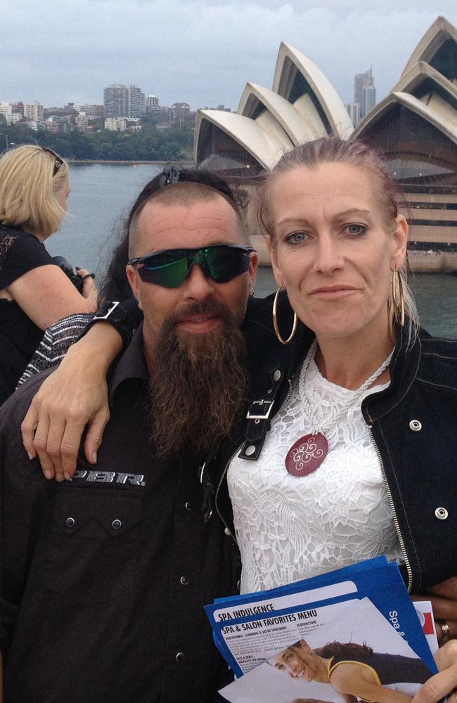 Newlyweds Andrew Dance and Temple Shepherd of Campbell Town, Tasmania who went to work on the day the Spirit docked in Hobart.