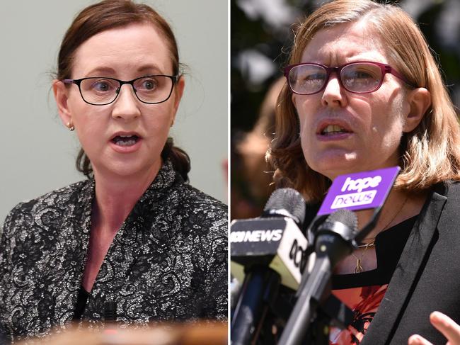 BRISBANE, AUSTRALIA - NewsWire Photos - AUGUST 31, 2021. Queensland Health Minister Yvette D''Ath speaks during Question Time at Parliament House. Picture: NCA NewsWire / Dan Peled