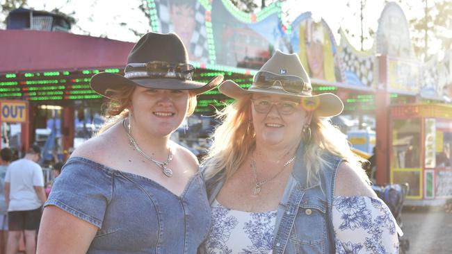 Breanna and Amanda Styles at the Gatton Showgrounds on Saturday, September 30, 2023, for the Lights On The Hill memorial event.