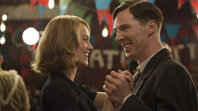 Compelling ... Benedict Cumberbatch and Keira Knightley in a scene from The Imitation Game.