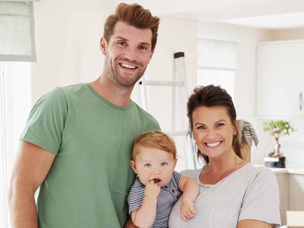 A young couple have just moved into the first home and have signed up to a new mortgage. Picture: iStock.