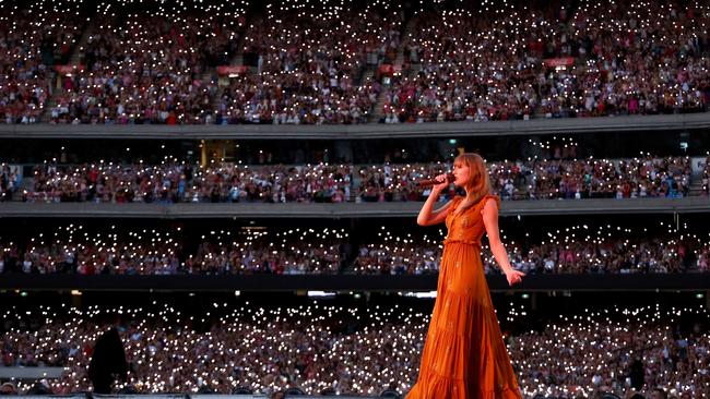 The MCG lit up. Picture: Graham Denholm/TAS24/Getty Images for TAS Rights Management