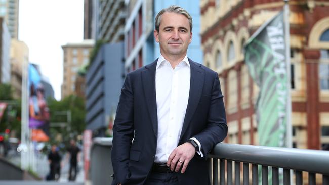 CBA, led by Matt Comyn, saw its shares dive after warning that ultra low interest rates and fierce mortgage competition was hurting loan margins. Picture: Britta Campion